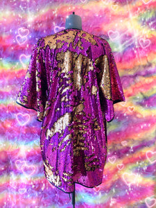 Golden Pink Dancing Queen Kimono