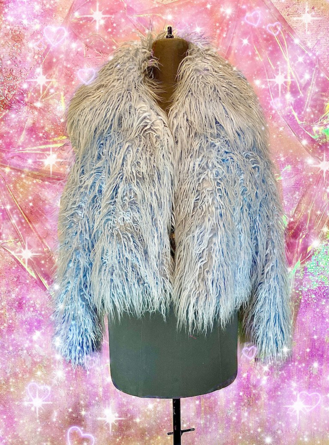 faux fur coat - cookie