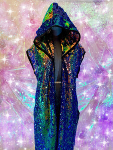 SEQUIN CAPE IRIDISCENT -YHRF