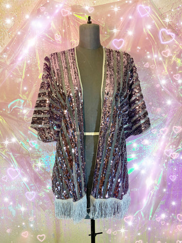 LOST IN MUSIC PONCHO - LILAC- YOUNG HEARTS RUN FREE