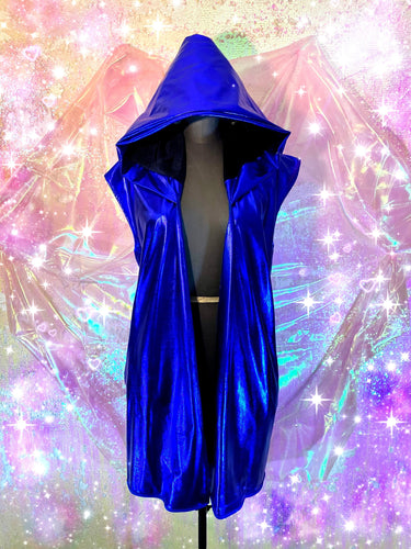 the warlock cape- galactic blue - yhrf